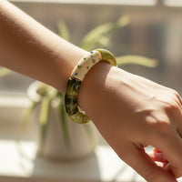 Bracelet Tube strass forêt luxuriante