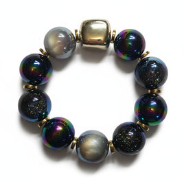 Bracelet Spheria noir galaxie