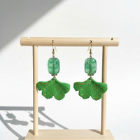 Boucles d'oreilles vert