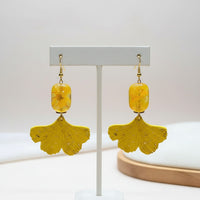 Boucles d'oreilles Jaune soleil