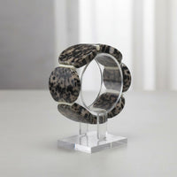 Bracelet palets léopard clair