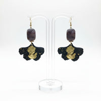 Boucles d'oreilles noir Antoinette