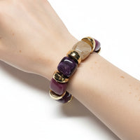 Bracelet Ice cube cassis