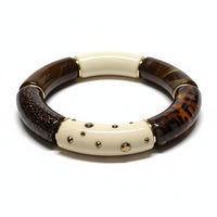 Bracelet Tube strass chocolat