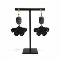 Boucles d'oreilles noir