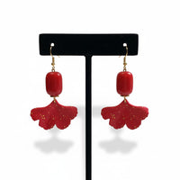 Boucles d'oreilles rouge