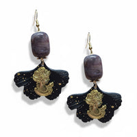 Boucles d'oreilles noir Antoinette