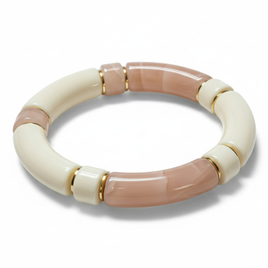 Bracelet 1/4 Tube rose poudrée