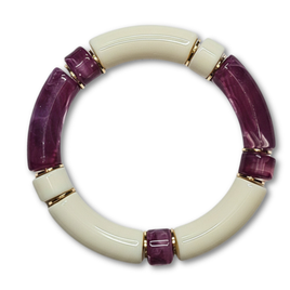 Bracelet 1/4 Tube prune