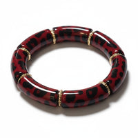 Bracelet Tube léopard