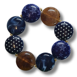 Bracelet Scoopy bleu nuit