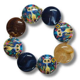 Bracelet Scoopy Chat bleu