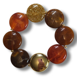 Bracelet Scoopy caramel et glitter