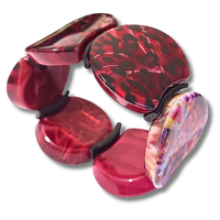 Bracelet palets pourpre