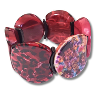 Bracelet palets pourpre