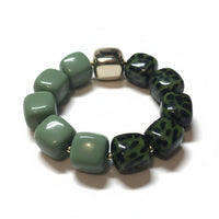 Bracelet Ice cube rouge et vert