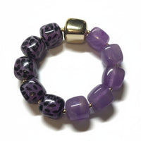 Bracelet Ice cube rouge et violet